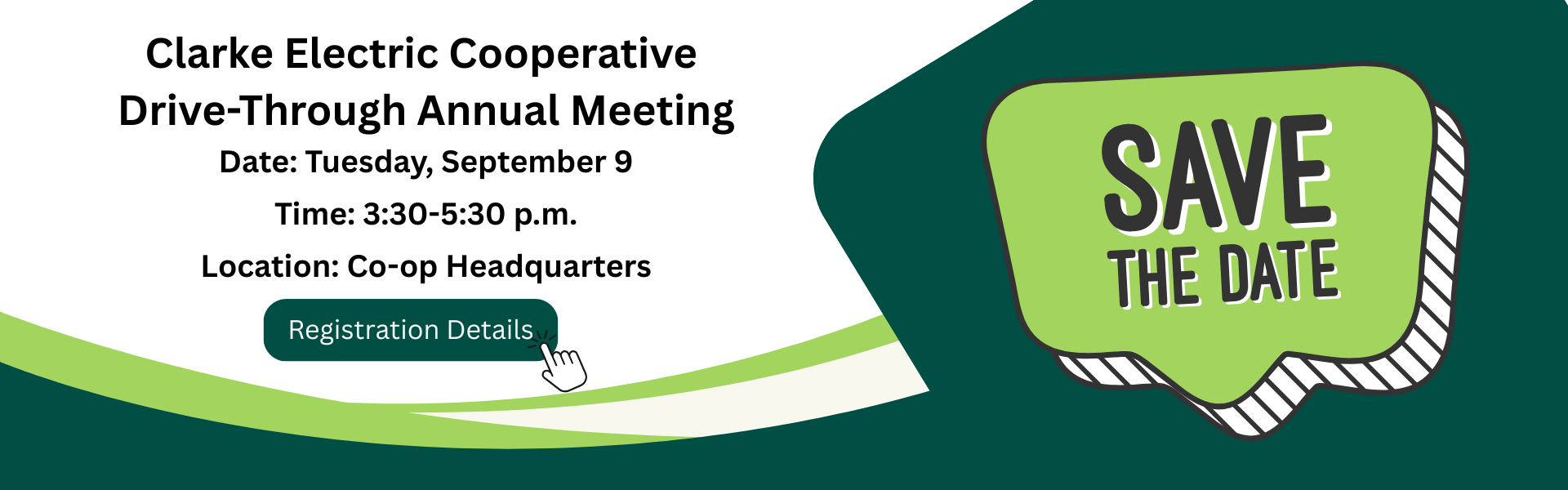 Annual Meeting save the date information