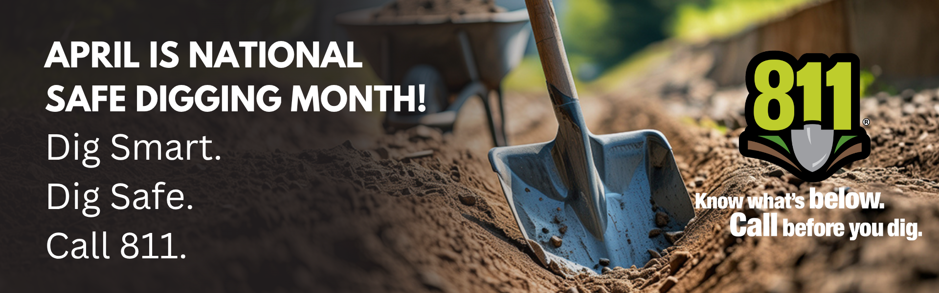 April is national safe digging month