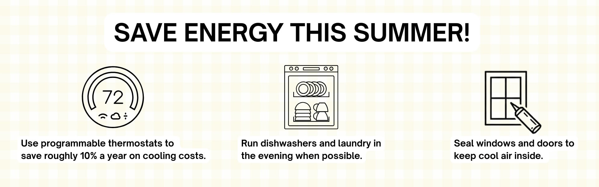 Summer energy saving tips
