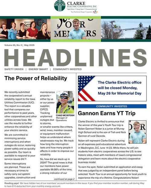 Image link to current newsletter
