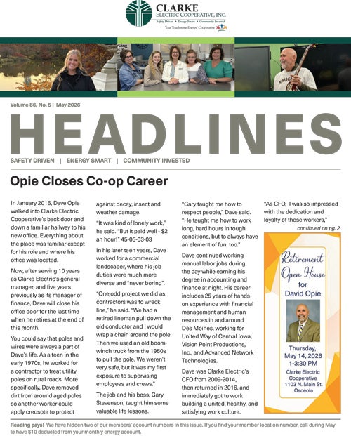 Image link to current newsletter
